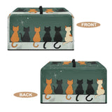 ZIATUBLES Microwave Oven Dust Cover Anti-Dust Countertop Microwave Protector Cover Cartoon Cat Print Heat Resistant Air Fryer Toster Oven Covers, L