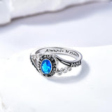 Oseew 2027 Oval Shaped Birthstone Class Ring for Men Women