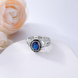 Oseew 2027 Engravable Class Graduation Ring for Women 10k (White Gold)
