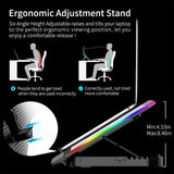 Laptop Cooler for 12-18 Inch Six Fans LCD Screen Cooling Pad Adjustable