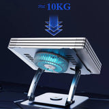 DTTLYQF Aluminum Alloy Stand with Cooling Fan for Laptop Inch Compatible with All Laptops