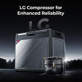 BougeRV 12 Volt Portable Refrigerator, 81 Quart Rocky V2.0 Dual Zone Car Fridge Freezer with LG Compressor, Compressor Cooler