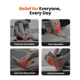 BOB AND BRAD Foot Massager with Heat, Shiatsu Deep Kneading & Air Compression for Plantar Fasciitis, FSA Eletric Feet Massager Machine, Fits US Size 12, HSA Eligible