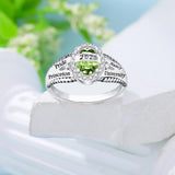 Oseew Class Ring Custom 2027 Graduation Women Men (Rose Gold)