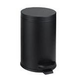 SunnyPoint 4.5 Liter(1.2 Gallon) Small Round Trash Can with Plastic Inner Bucket; Bathroom
