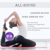 Small Pilates Ball, Therapy Mini Workout Core 9 Inch Exercise Bender Pilates, Yoga, Workout, Bender, Training and Physical Therapy, Improves Balance Goonidy