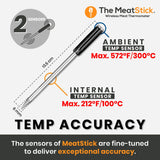 Bridge Set | 2-Probe Package | Smart Wireless Meat Thermometer | Unlimited Range Digital Food Probe with Bluetooth | for Smoking, Grilling, BBQ. Etc The MeatStick
