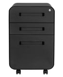 3 Drawer File Cabinet with Lock - Under Office Desk Metal Filing Cabinet, Legal/Letter File Folders