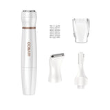 Conair All-In-1 Facial Hair Removal for Women, Cordless Electric Trimmer, Perfect for Face, Ear/Nose, Eyebrows, and Bikini Lines