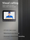Doorbell Camera Wireless No Subscription 1080P, Door Bell Camera with Monitor Screen NO WiFi and APP Needed, Video Intercom Two-Way Audio, 170° View Angle,Night Vision Comes with an 8GB Memory Card