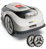 RoboUP Raccoon 2 SE Robot Lawn Mower with Replaceable Front Wheels, Auto Mapping Robotic Lawnmower for 0.15 Acre with APP Control, Vision Navigation, 20°Slope, Ideal Robot Mower for Small Lawns