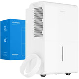 hOmeLabs Dehumidifier for Home, Office, Basements with Powerful Moisture Removal, Humidity Control, Auto Shut-off, Quiet Operation - 7,500 Sq Ft Wi-Fi with Pump (50 Pint MAX 120 Pint at 95°F, 90% RH)