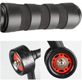 2 Pack 4-Wheel Ab Roller Abdominal Exercise Roller for Six Pack Abs, Core Workout Trainer, Stomach Exercises with Knee Mat, Sport Fitness for Men and Women