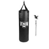 Venum Origins Punching Bag (Ceiling Mount Included) - Black/White 70 lbs