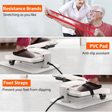 Under Desk Elliptical Machine, Electric Ellipse Leg Exerciser While Sitting for Seniors Adults, Quiet & Portable Electric Seated Pedal Exerciser with Remote Control, 15 Adjustable Speeds, Manual &Auto DOMNIU