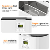 KECOOLKE Ultrasonic Jewelry Cleaning Machine, 600ml Sonic Cleaner with Digital Timer for Eyeglasses, Rings, Silver，Cleaner Solution for Gifts