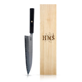 HMS Hand Forged Professiona Kitchen Knife - Japanese HAP40 Triple-Layer Steel (8-Inch Gyuto Knife)