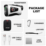 Golf Rangefinder with Slope, Range Finder Golfing, 7X Magnification Rangefinders with Magnetic, Flag Pole Locking