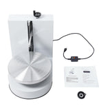 Electric Cake Decorating Machine 4-12 Inch, Adjustable Cake Cream Smooth Coating Decoration Machine with LCD Display, 110-220V (White)