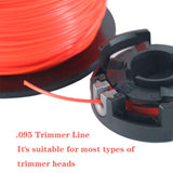 .095 Commercial String Trimmer Line 1377 Feet 5lb for Husqvarna Oregon Mower, Round Trimmer Line