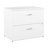 Bush Business Furniture Studio C 2 Drawer Lateral File Cabinet in White - Assembled