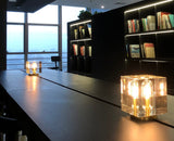 Square Luxury All Copper Crystal Table Lamp Living Room Bedroom Bedside Cabinet Study Model Room LEDYZ