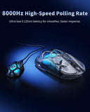 GravaStar Mercury X AIR Wireless Gaming Mouse, True 8K Performance