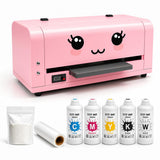 13 Inch DTF Printer for T-Shirts, A3 Heat Transfer Printer, Pink