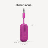 Twelve South AirFly Pro 2, Bluetooth Adapter, Pair 2 AirPods, Fuchsia Ice
