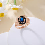 Oseew 2027 Graduation Class Ring for Women High School Senior (Rose Gold)