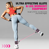 HOXWC Ankle Resistance Bands with Cuffs, Ankle Bands for Working Out, Ankle Resistance Band for Leg, Booty Workout Equipment for Kickbacks Hip Fitness