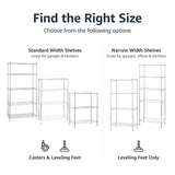 Amazon Basics 3-Shelf Adjustable Heavy Duty Steel Wire Shelving Rack with Chrome Finish, No-Tool Assembly, 250 lbs per Shelf, 23.2" L x 13.4" W x 30" H