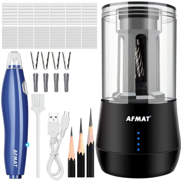 Long Point Pencil Sharpener, Art Pencil Sharpener for 6-8.5mm Sketching/Drawing Pencils, 25mm AFMAT