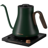 INTASTING Electric Kettle, Gooseneck Electric Kettle, ±1℉ Precise Temperature Control, Stainless Steel Interior, Quick Heating for Pour Over Coffee, Tea & Boiling Water, 0.9L (Forest Green)
