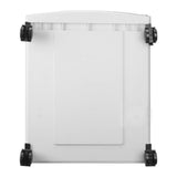 Storex Plastic Two-Drawer File Cabinet – Locking Document Organizer with Casters for Home and Office