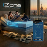 IZONE Smart Mattress, Dual-Sided Adjustable, Plush to Firm, Personalized Lumbar Support for Couples, Compatible with Adjustable Bases, 100-Night Trial (14-Inch, Queen (U.S. Standard))