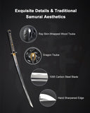 1095 Steel Imperial Dragon Katana for Display, Hand Forged Full Tang Sword