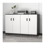 b89PvQuQt Office Cabinet File Cabinet Data Office Storage Floor Short Wooden Four Doors(Large)