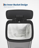 Garvee 13 gal / 50 L Stainless Steel Trash Can with Lid, Large Garbage Can for Kitchen