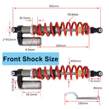 OUMURS Complete Adjustable Front & Rear Air Shock Absorber Compatible with Polaris RZR S 800 2009-2014 Adjustable Preload, Compression Damping & Rebound Speed
