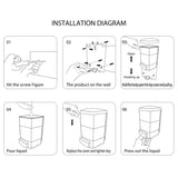 Manual Soap Dispenser Kitchen Bathroom 33.8oz/1000ml Wall Mounted Hand Commercial Soap Dispenser CATTREES