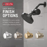 Delta Faucet Clarifi Standard Shower Filter Attachment with Filter, Shower Water Filter, Shower Head Filter, Matte Black 7SF100-BL