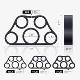 4 Pack Hand Exerciser Grip Strengthener, Finger Stretcher Hand Grip Resistance Bands Hand Strengthener Hand Strengthening Forearm Exerciser for Arthritis PORTHOLIC