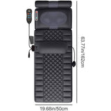 Full Body Heat Massage Mat with 20 Shiatsu Neck Kneading Heads, 9 Modes & Levels, Ultimate Muscle Relaxation Massager Cushion for Pain Relief & Stress Relief