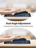 3-in-1 Ergonomic Keyboard Stand with Wrist Rest & Mouse Pad Set,Topographic