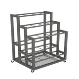 Commercial Rolling File Organizer - Heavy-Duty Storage Cart for Vinyl Roll