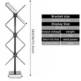 Missyou 3D Hologram Fan Projector Splicing Bracket without Fan, Easy Assembly with Durable Aluminum Materials - ideal for Trade Shows (62.2-inch High Holographic Image (65CM*3PCS))