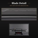 Human Figures Katana, 1060 Carbon Steel Hand Forged Full Tang Sword