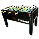 Tornado Tournament 3000 Foosball Table - Made in the USA - Commercial Quality for the Home - Incredible Table Soccer Game (3 Man Goalie, Black)