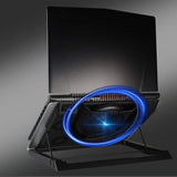 KMWHPJN Laptop Cooling Pad, Notebook Cooler with Quiet Fan, Port, Screen, Gaming